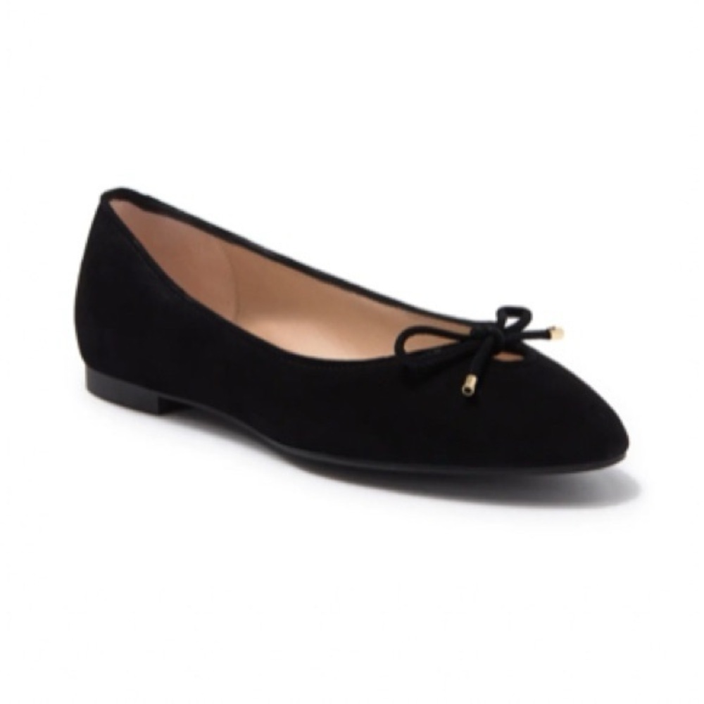 Stuart Weitzman
- Gabby Leather Ballet flat Black Suede womens 6.5